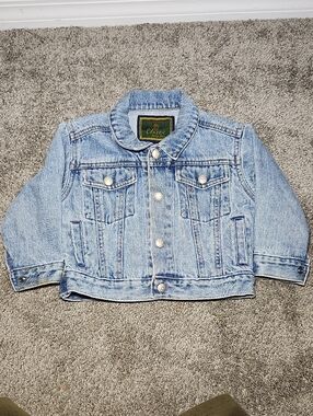 Classic Light Wash Blue Kids Denim Jacket